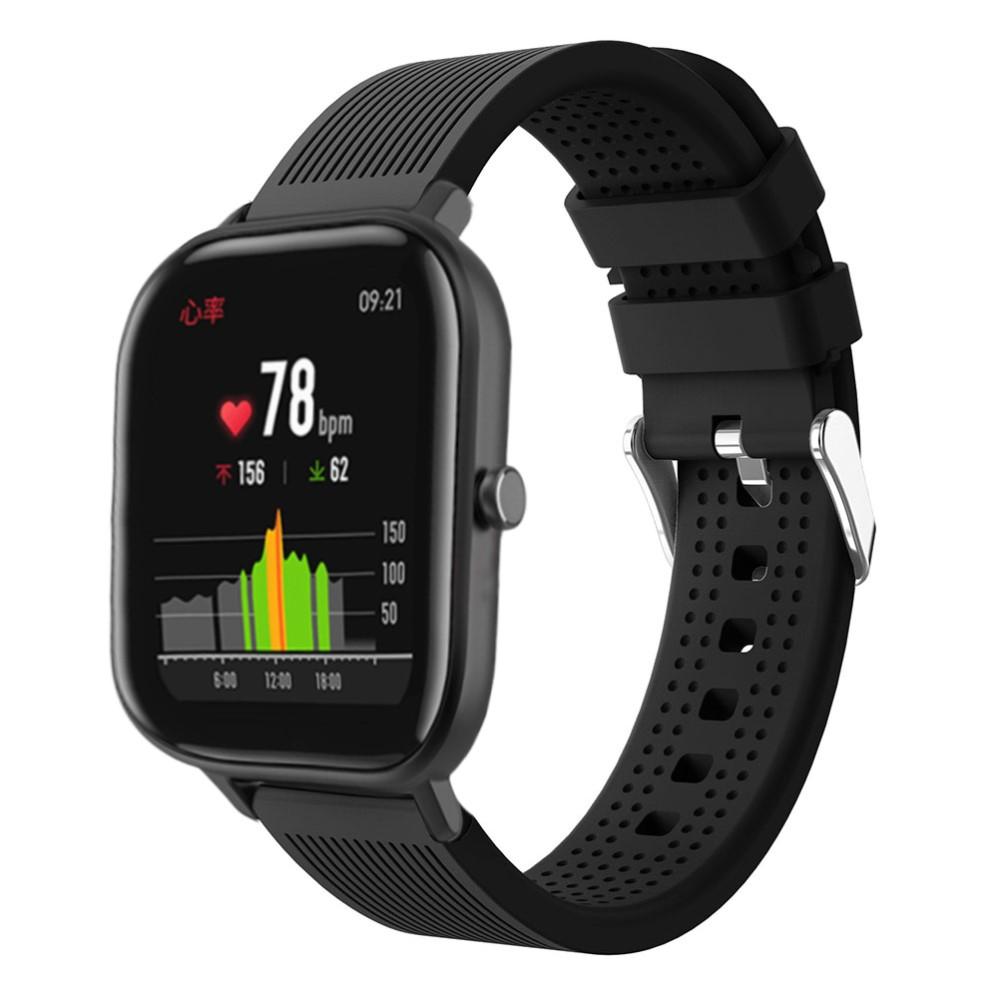 Cinturino in silicone per Xiaomi Amazfit GTS, nero