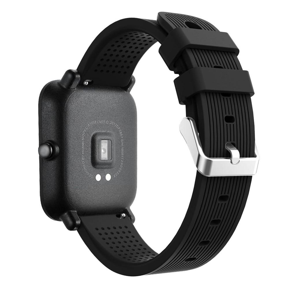 Cinturino in silicone per Xiaomi Amazfit GTS, nero