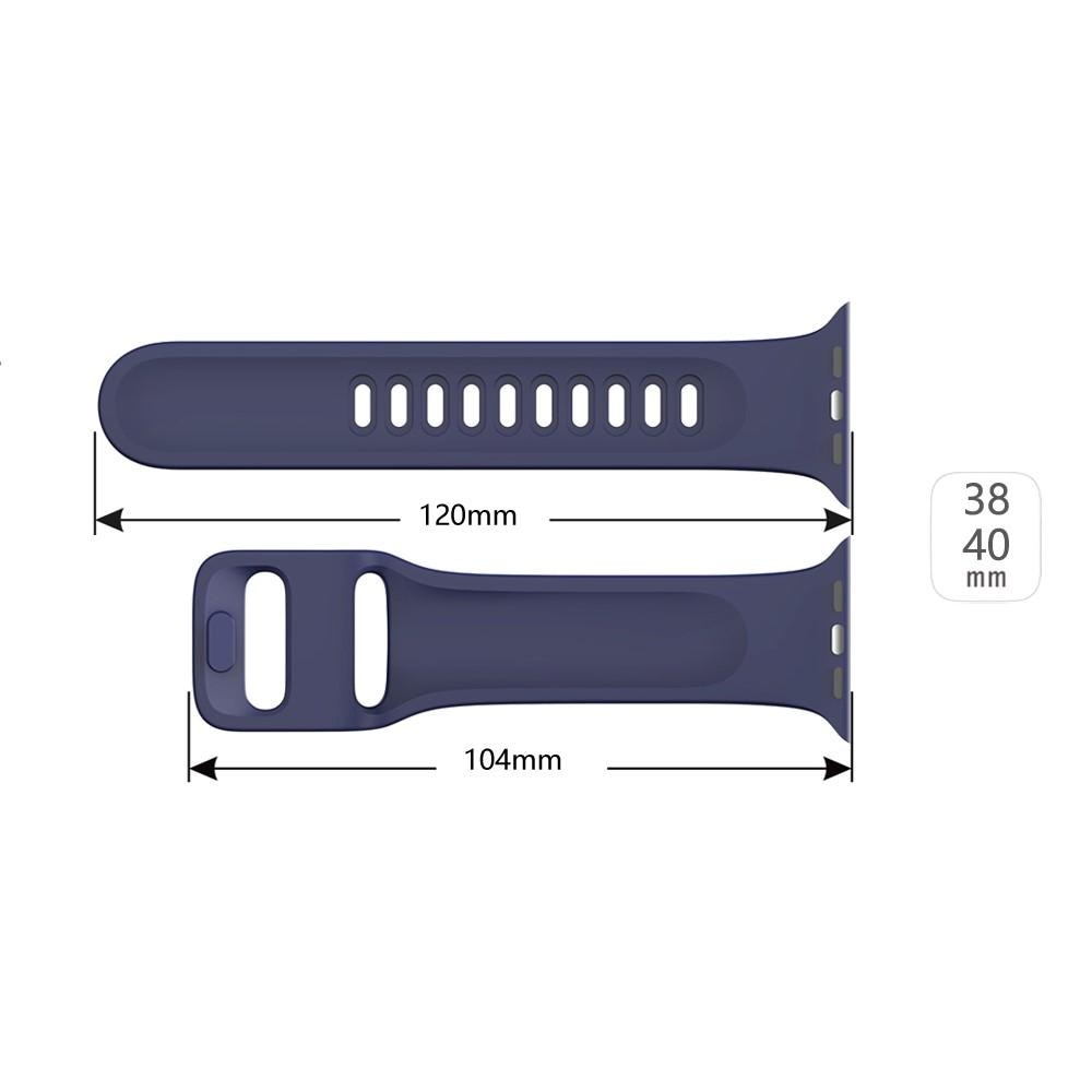 Cinturino in silicone per Apple Watch 41mm Series 8 , blu