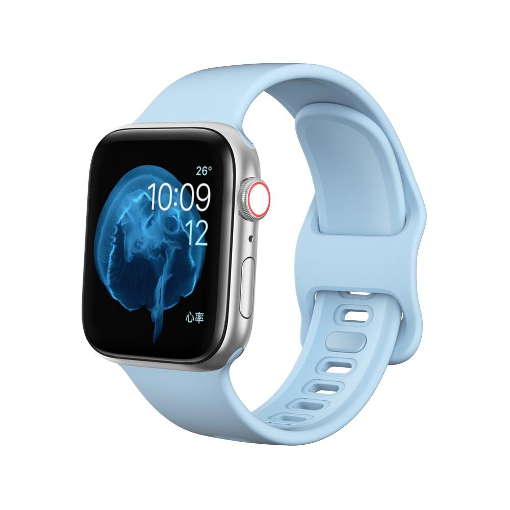 Cinturino in silicone per Apple Watch 41mm Series 9, azzurro