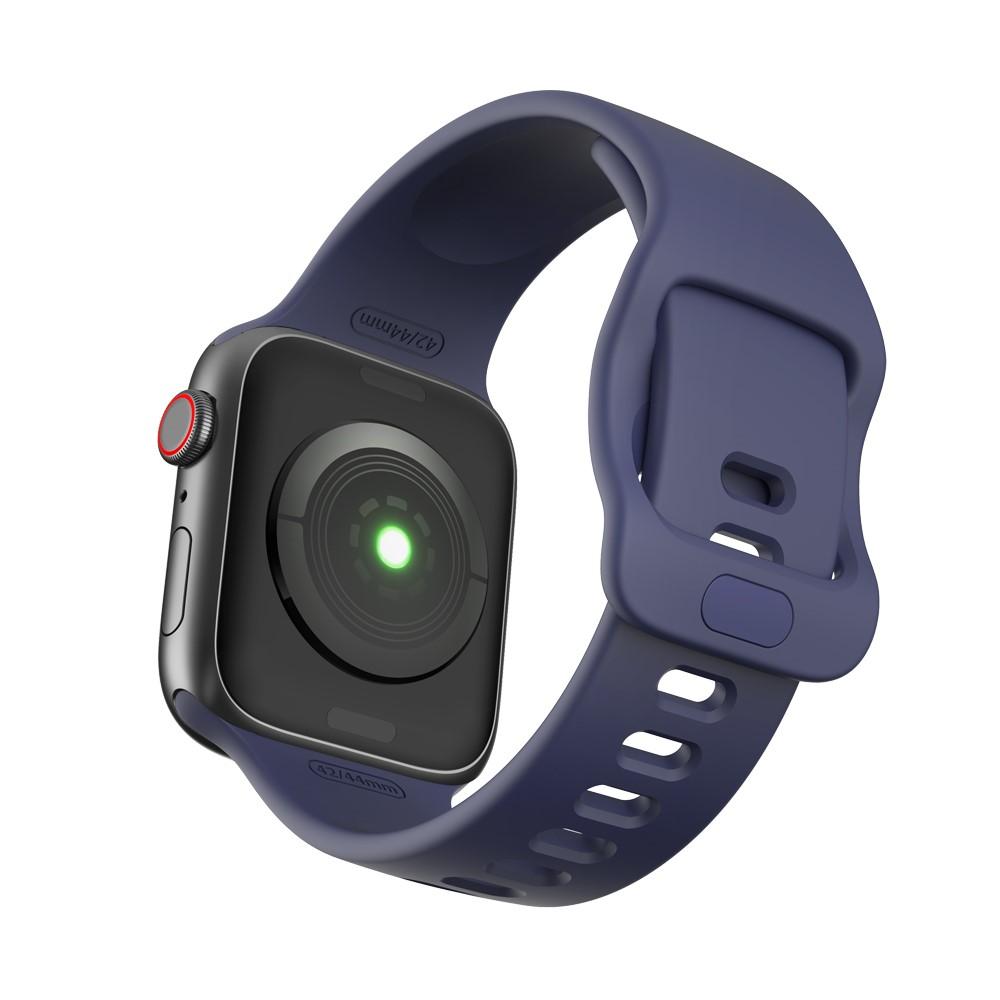 Cinturino in silicone per Apple Watch SE 44mm blu