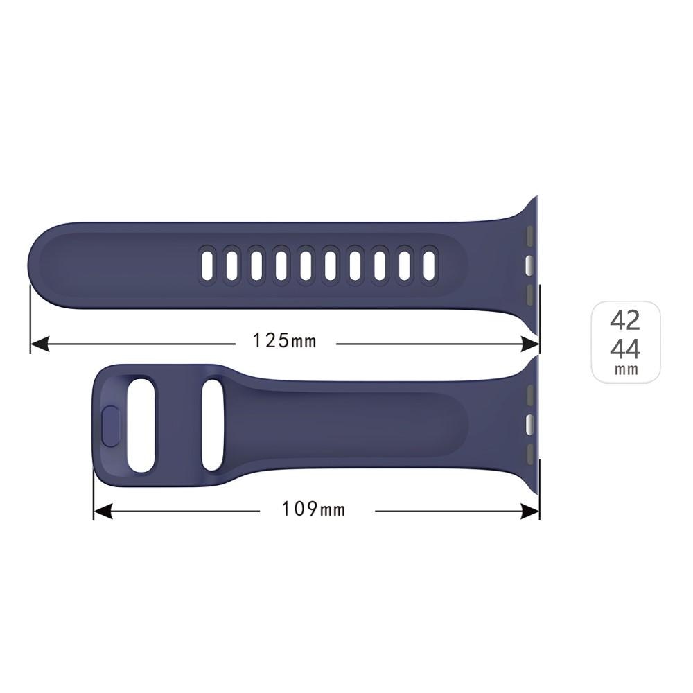 Cinturino in silicone per Apple Watch SE 44mm blu