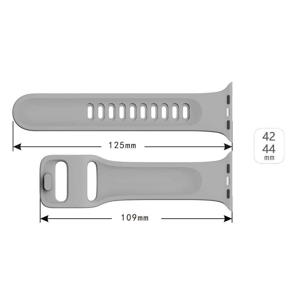 Cinturino in silicone per Apple Watch 44mm grigio