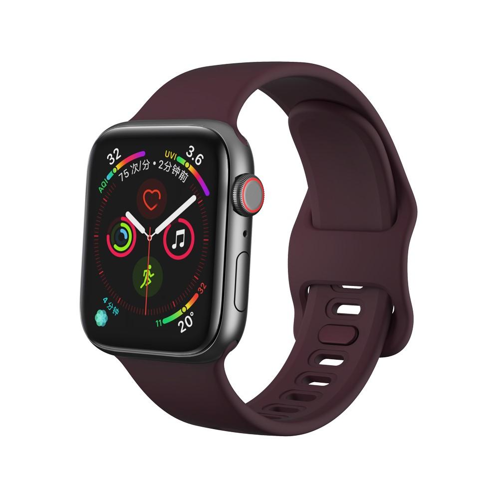 Cinturino in silicone per Apple Watch 45mm Series 9 viola