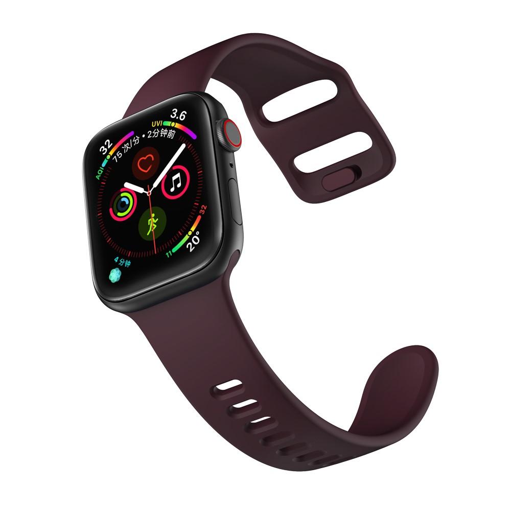 Cinturino in silicone per Apple Watch 45mm Series 8, viola