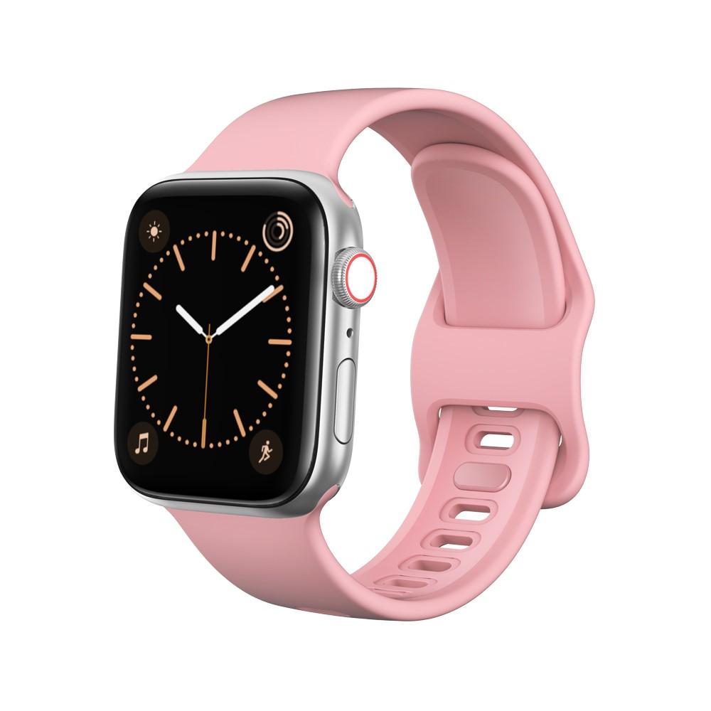 Cinturino in silicone per Apple Watch 45mm Series 8, rosa