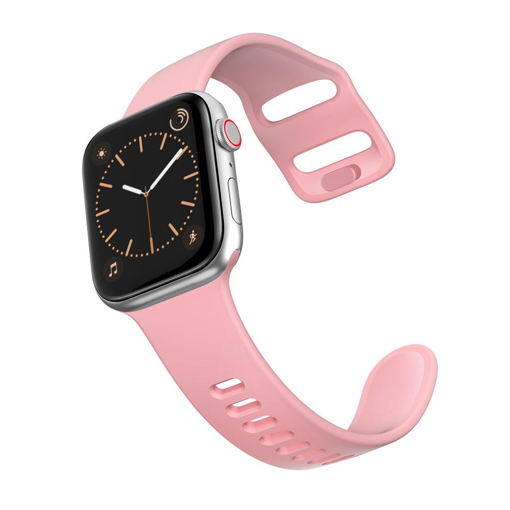 Cinturino in silicone per Apple Watch 45mm Series 8, rosa