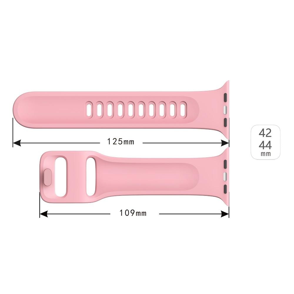 Cinturino in silicone per Apple Watch 45mm Series 8, rosa