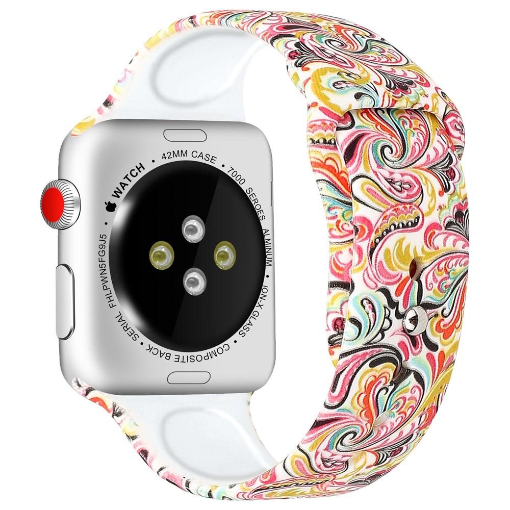 Cinturino in silicone per Apple Watch Ultra 49mm 1st Gen, Paisley