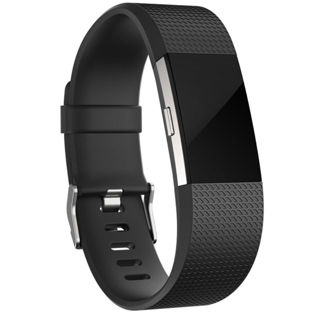 Cinturino in silicone per Fitbit Charge 2, nero