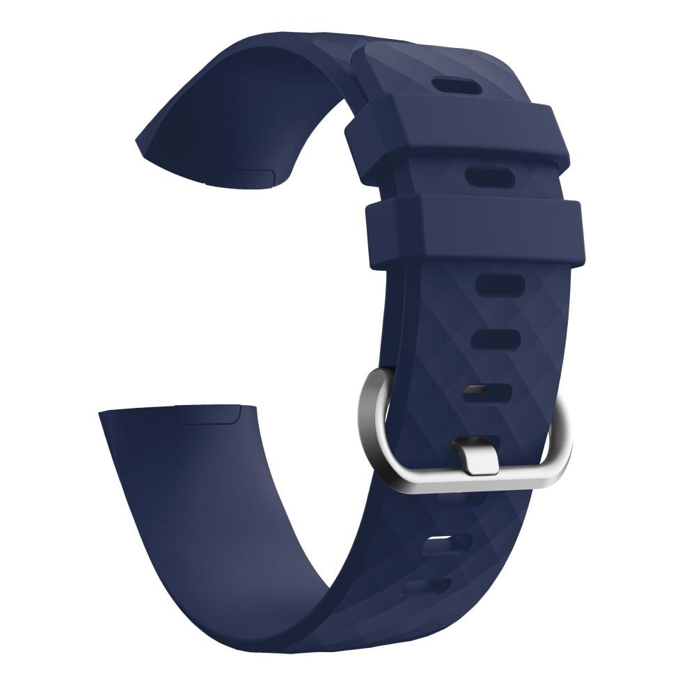 Cinturino in silicone per Fitbit Charge 3/4, blu