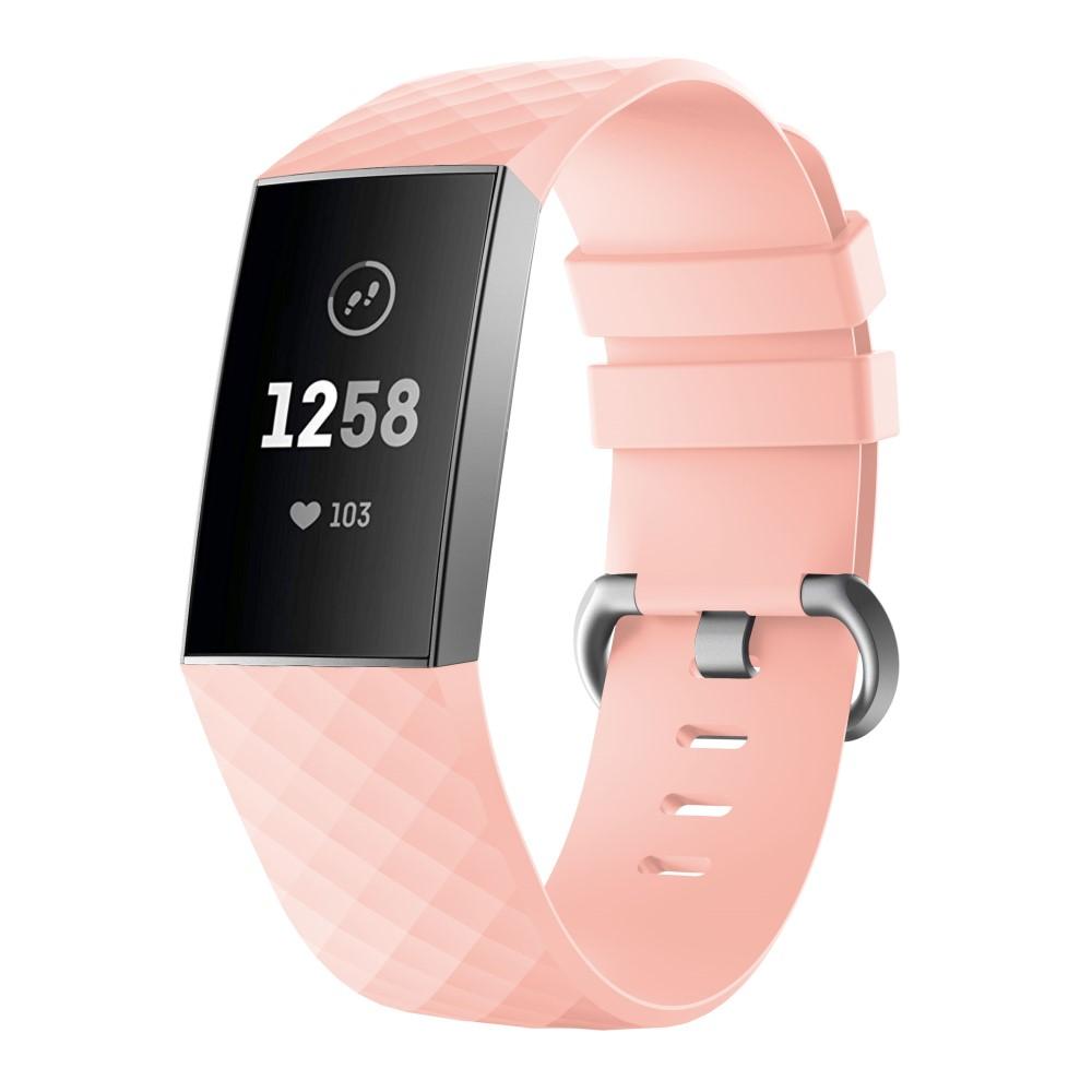 Cinturino in silicone per Fitbit Charge 3/Charge 4, Rosa
