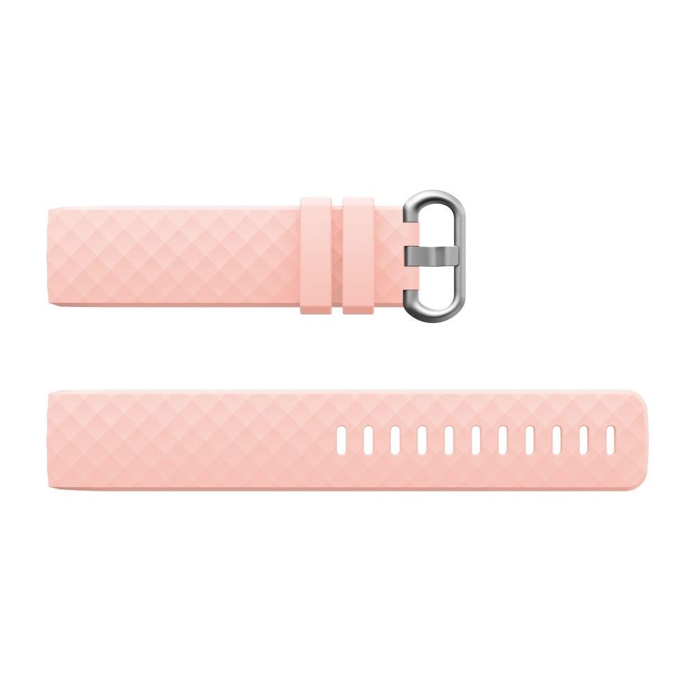 Cinturino in silicone per Fitbit Charge 3/Charge 4, Rosa