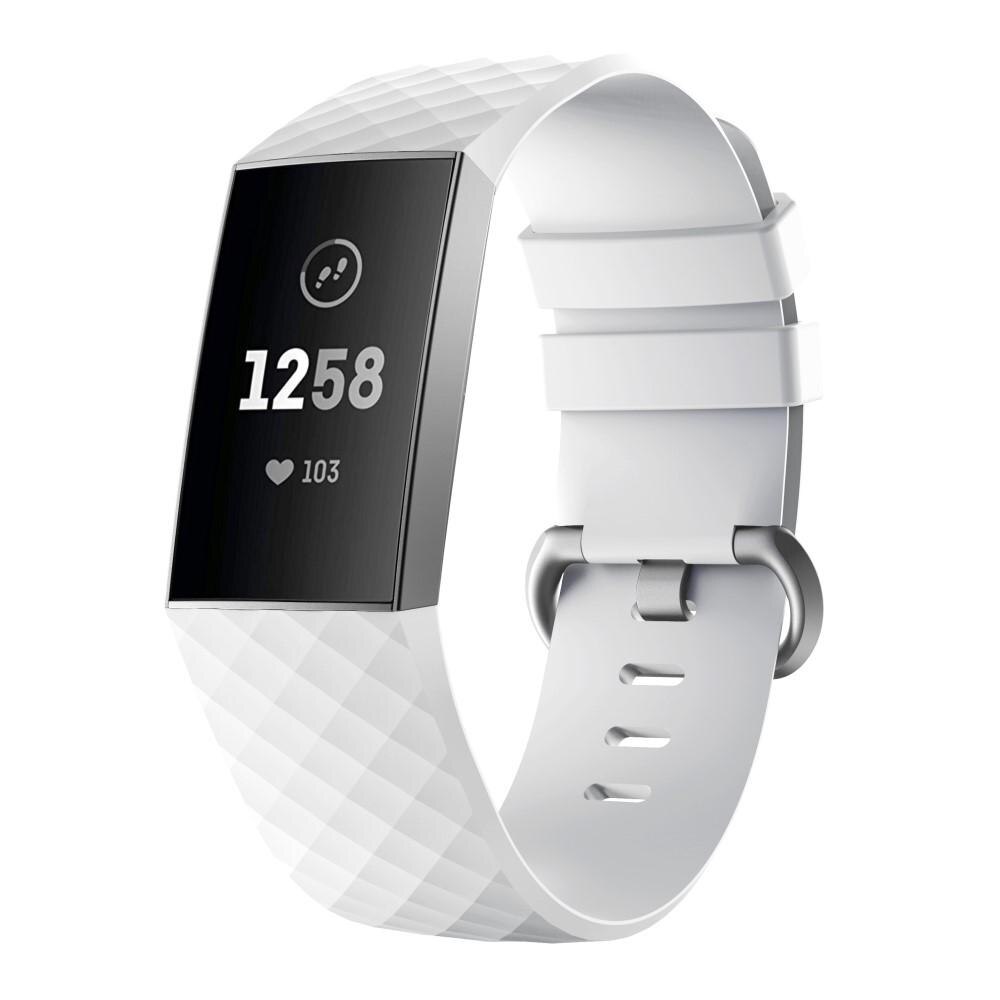 Cinturino in silicone per Fitbit Charge 3/4, bianco