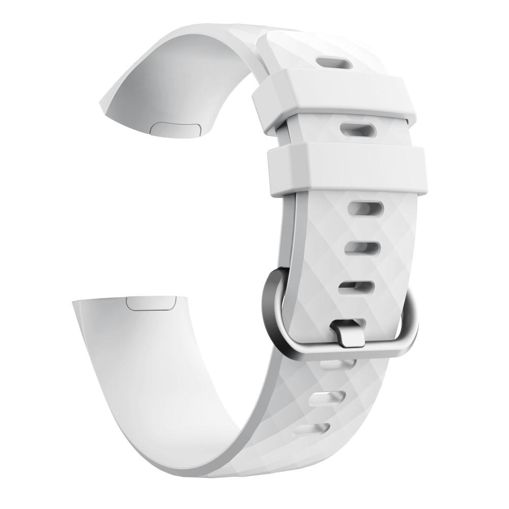 Cinturino in silicone per Fitbit Charge 3/4, bianco