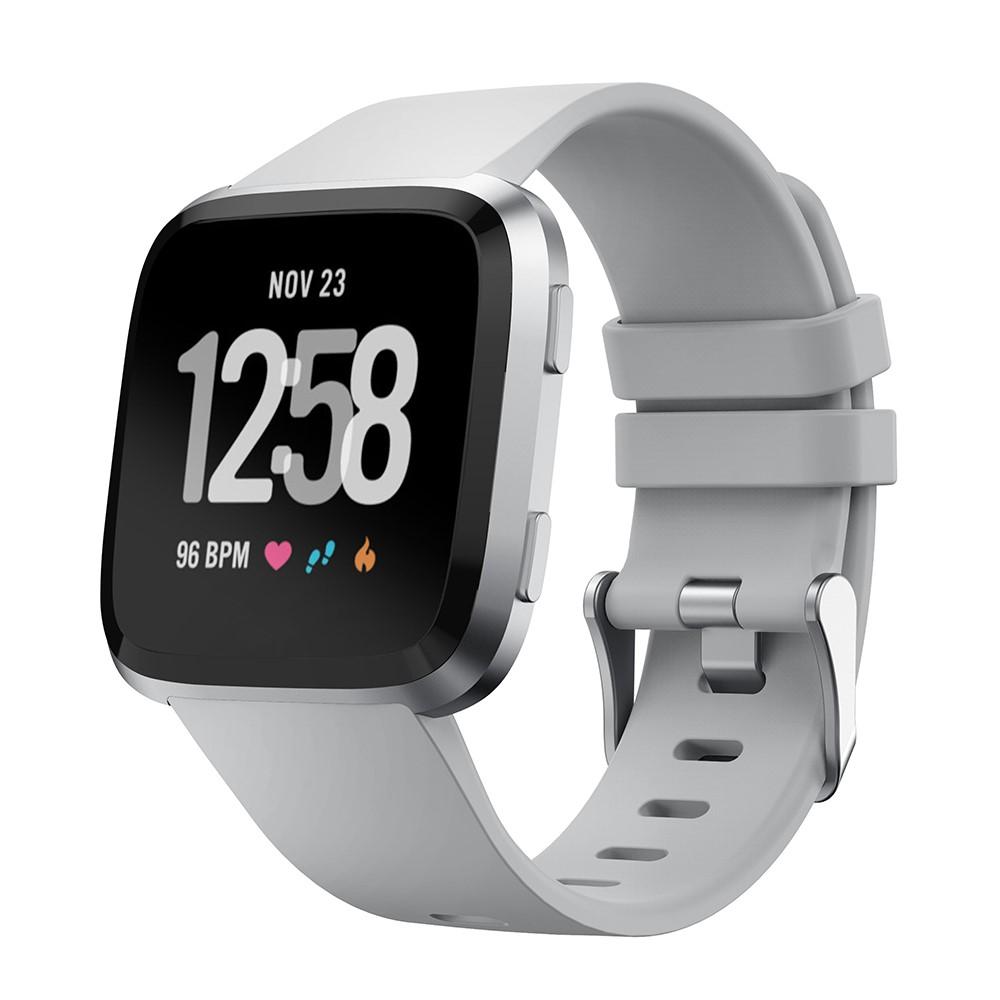 Cinturino in silicone per Fitbit Versa/Versa 2, grigio