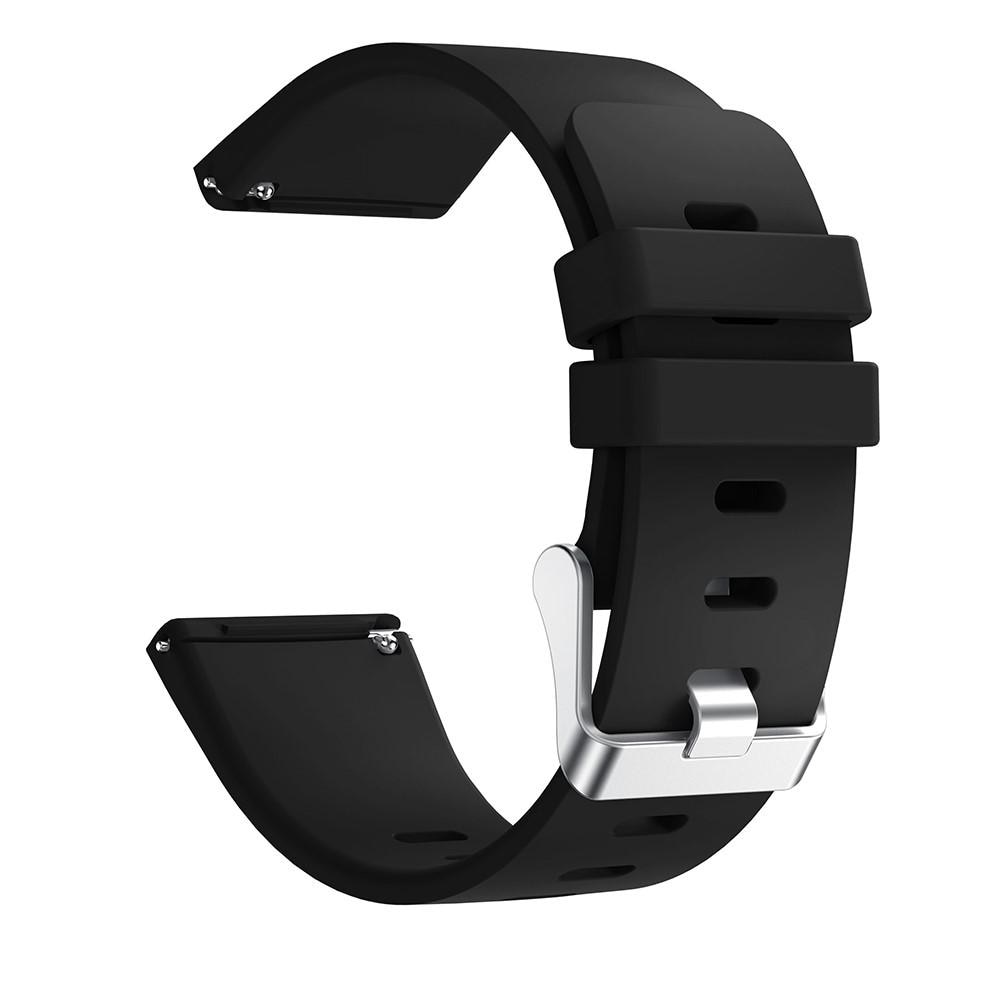 Cinturino in silicone per Fitbit Versa/Versa 2, nero