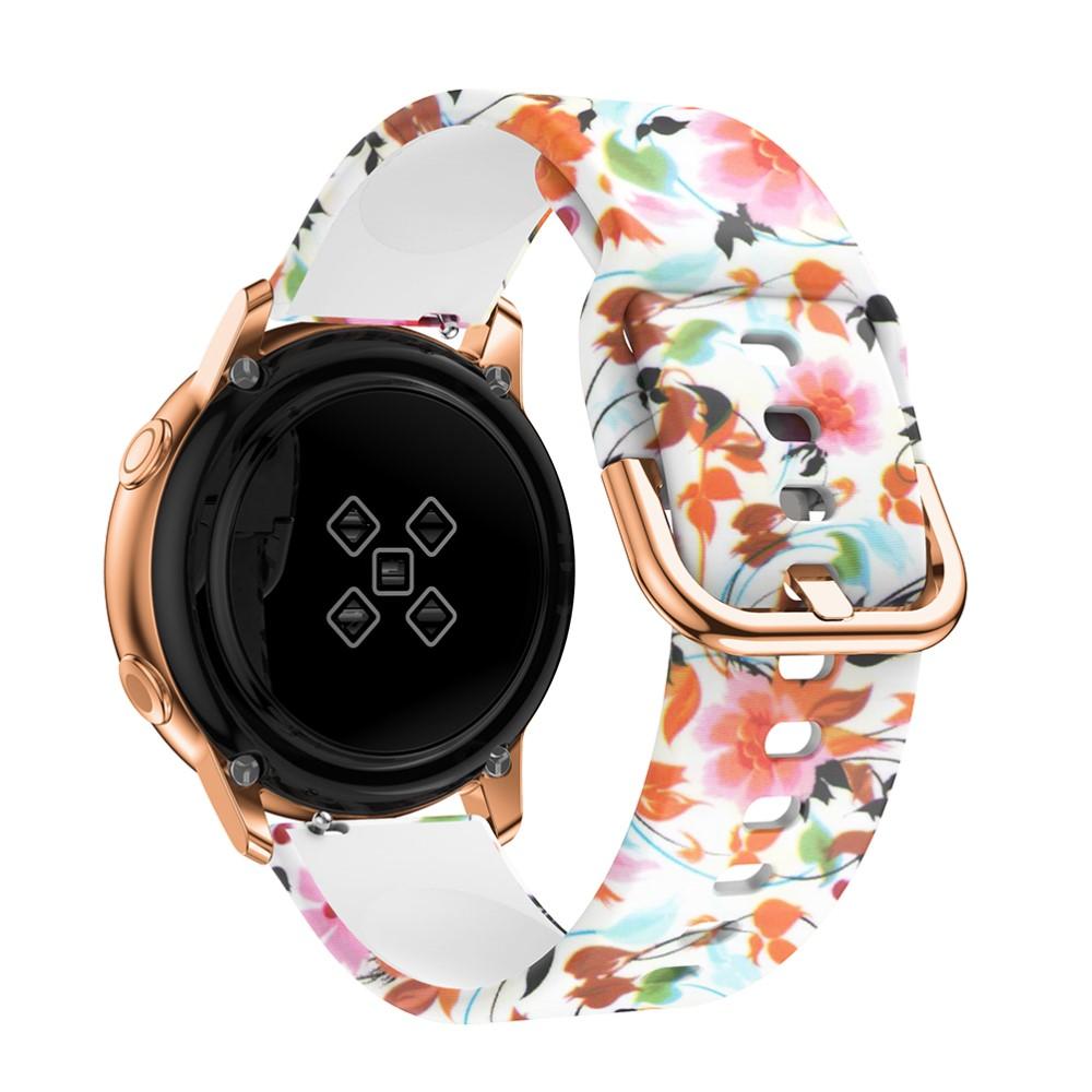 Cinturino in silicone per Samsung Galaxy Watch Active, fiori