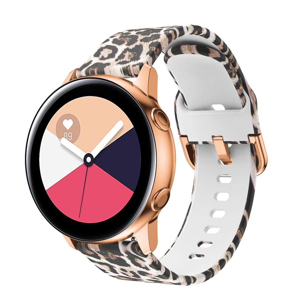 Cinturino in silicone per Samsung Galaxy Watch 42mm/Watch Active, leopard