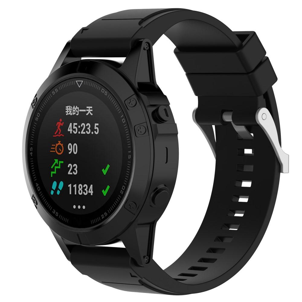 Cinturino in silicone per Garmin Fenix 3/3 HR, nero