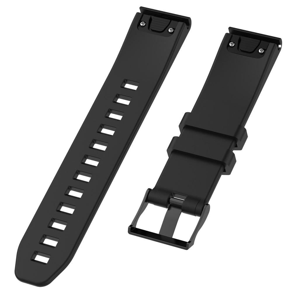 Cinturino in silicone per Garmin Fenix 5/Fenix 5 Plus, Nero