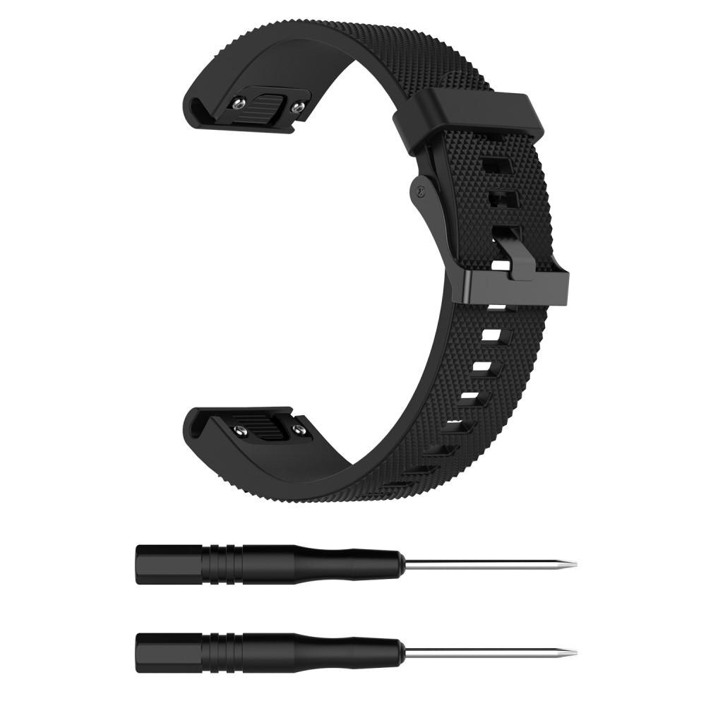 Cinturino in silicone per Garmin Fenix 5S/5S Plus, nero