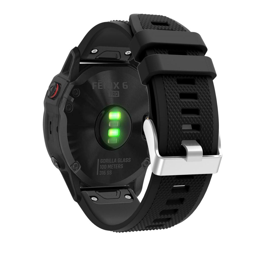 Cinturino in silicone per Garmin Fenix 7 Pro, nero