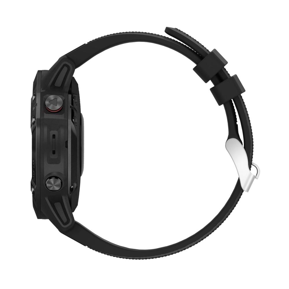 Cinturino in silicone per Garmin Fenix 6, nero