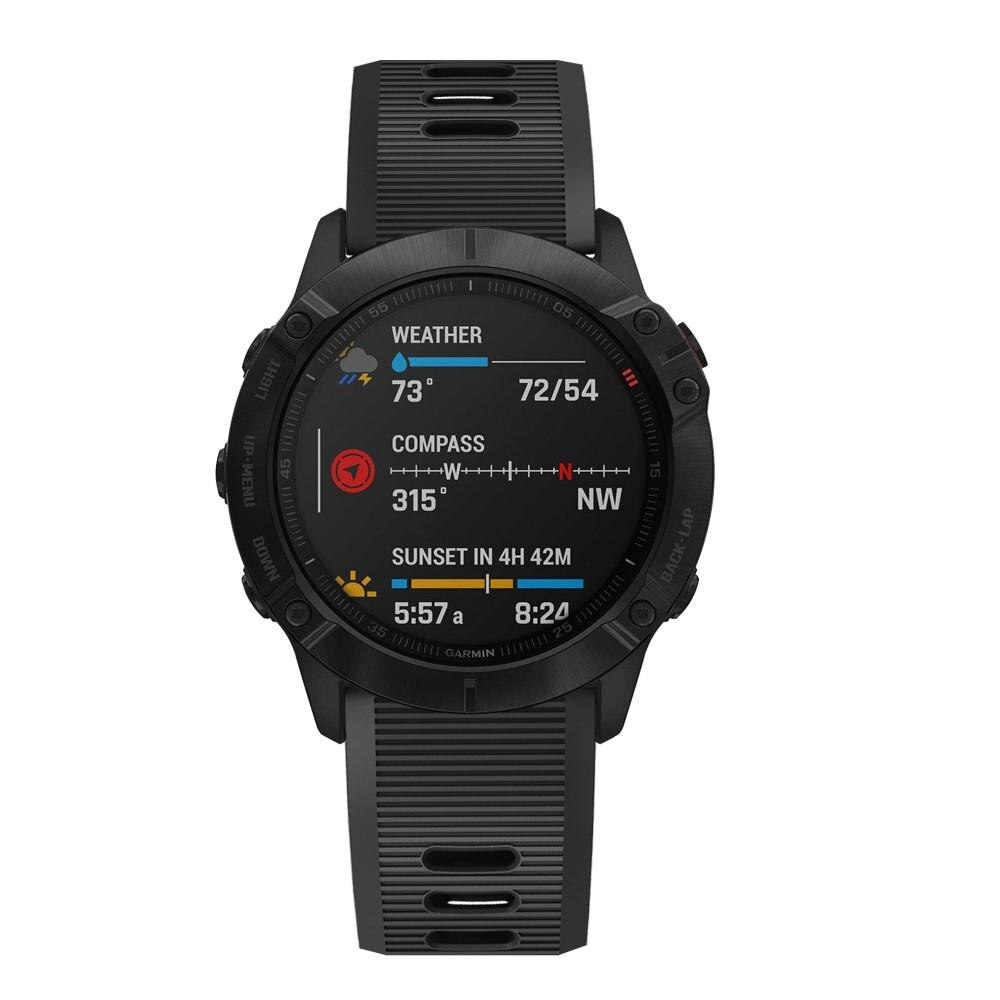 Cinturino in silicone per Garmin Fenix 7X, nero