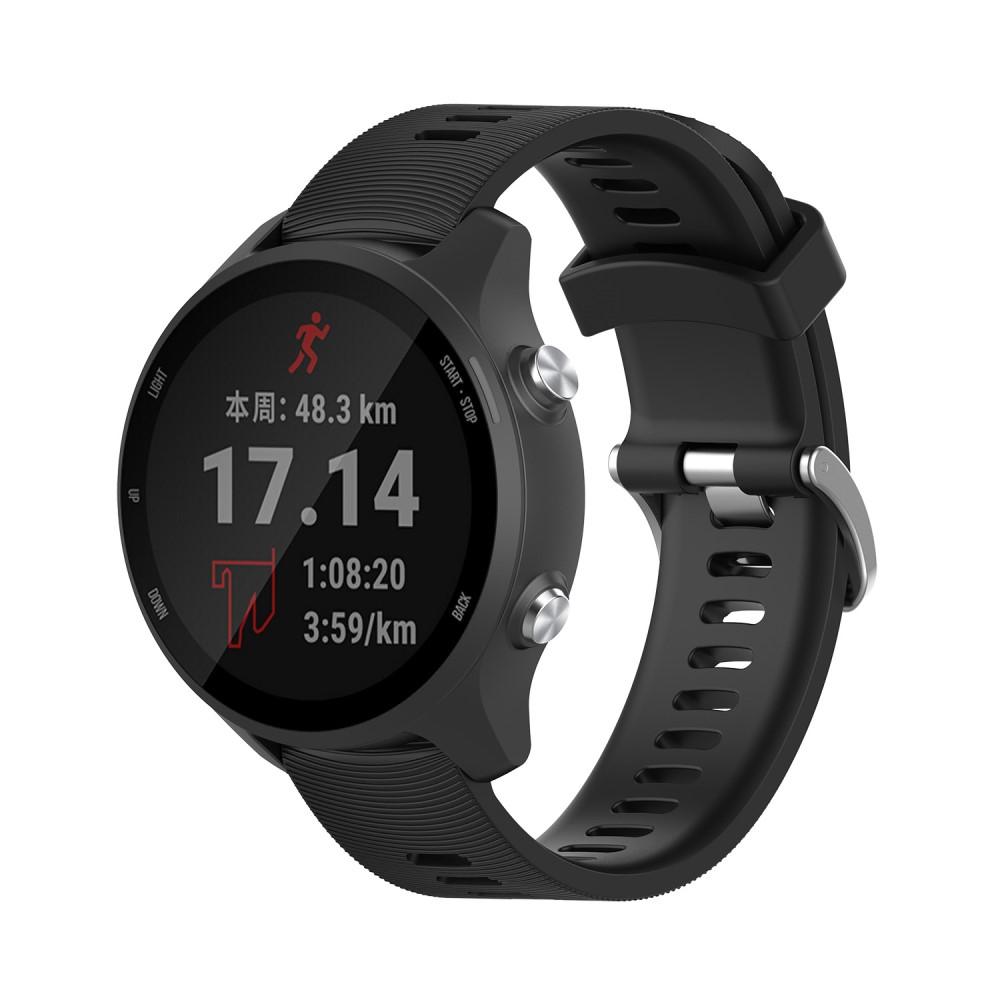 Cinturino in silicone per Garmin Forerunner 245, nero