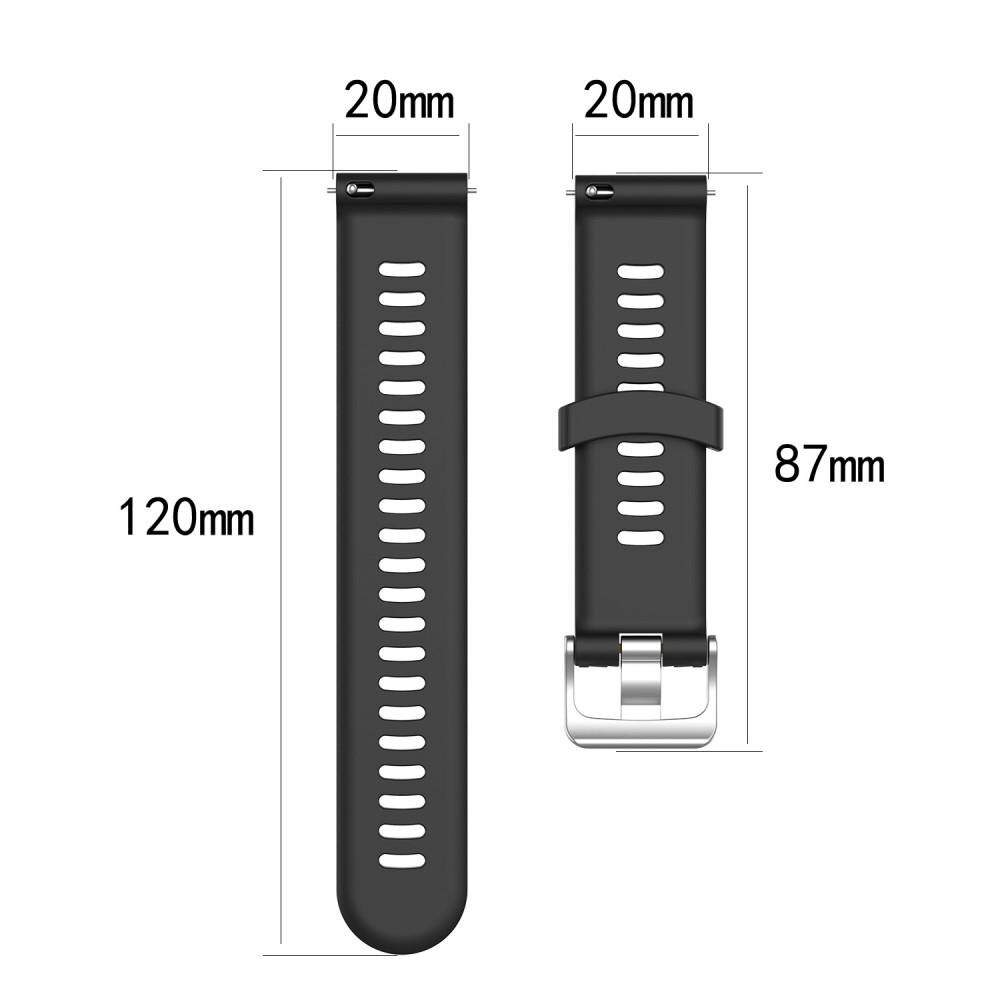 Cinturino in silicone per Garmin Forerunner 245, nero