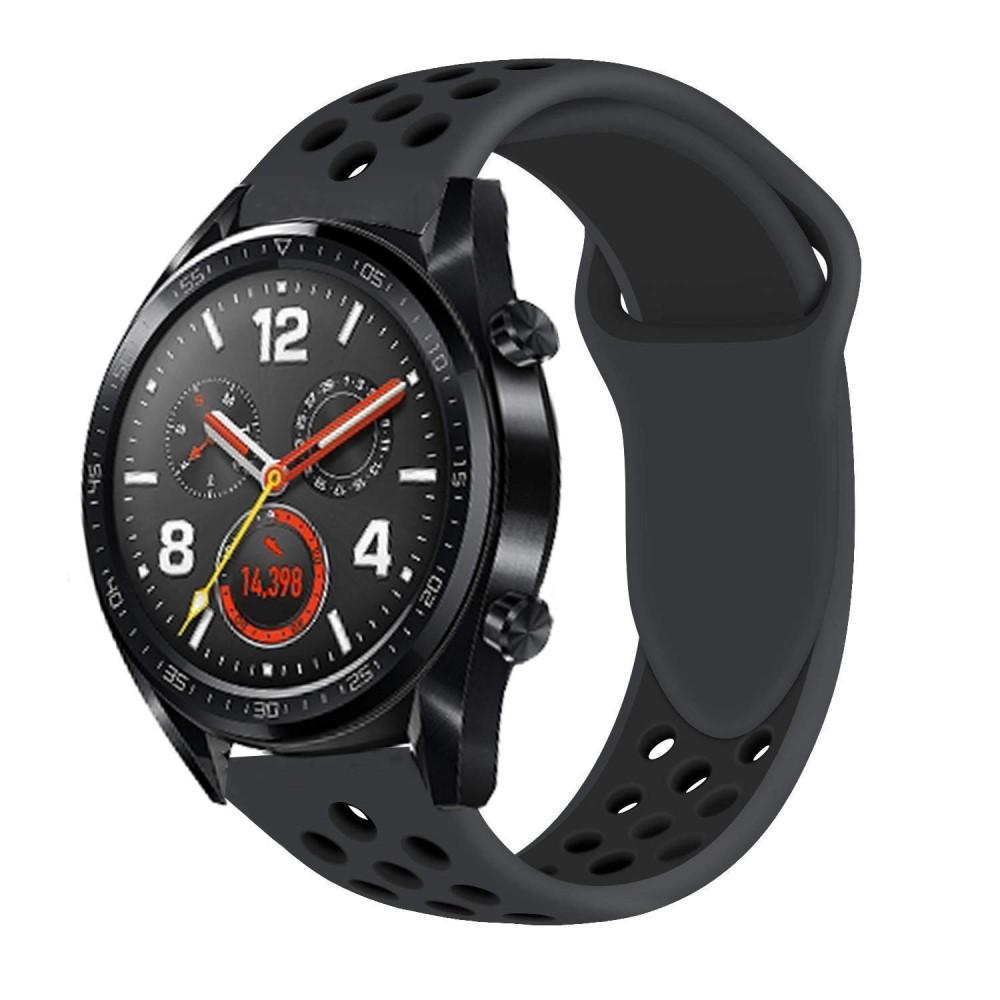 Cinturino Sport in Silicone Huawei Watch GT/GT 2 46mm/GT 2 Pro Nero