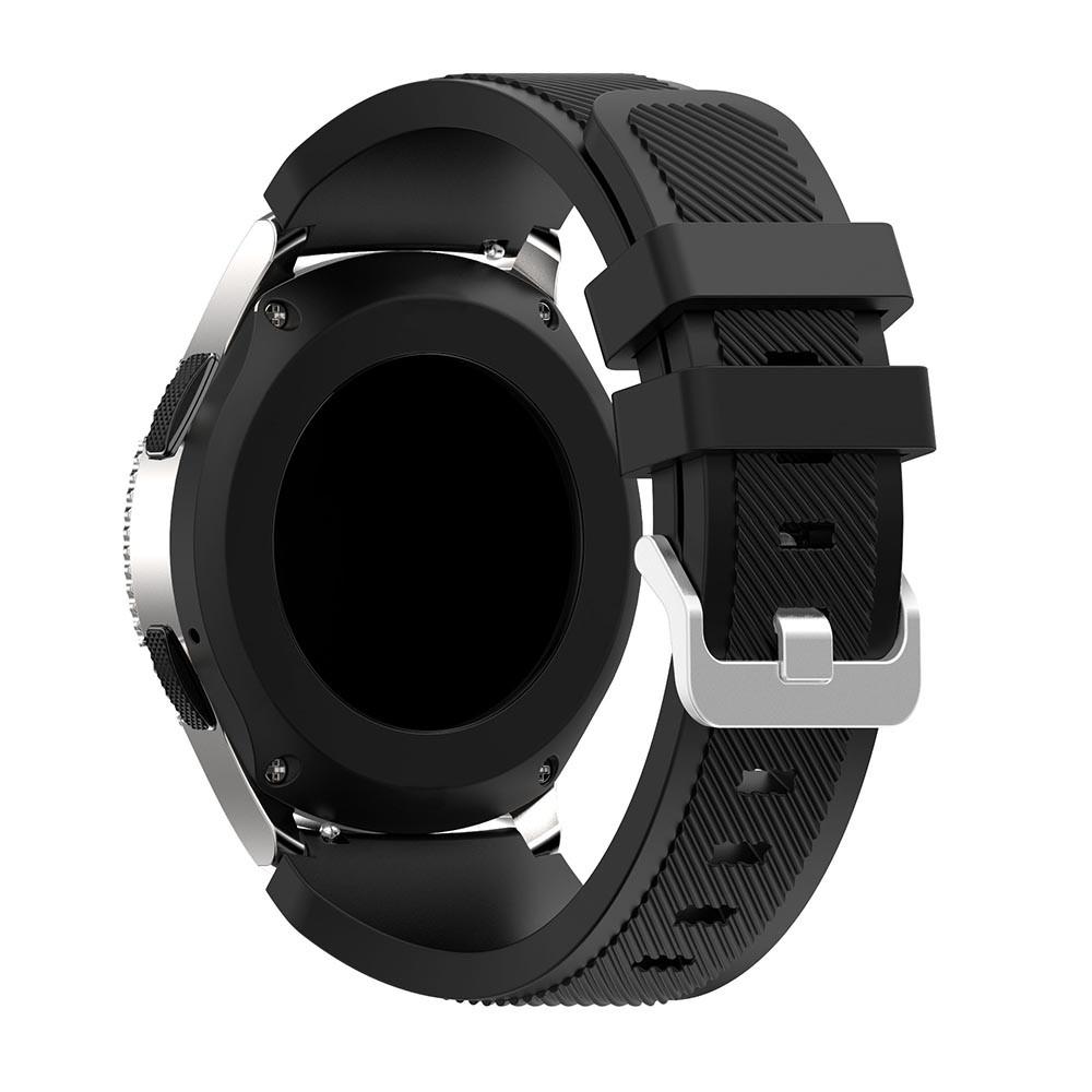 Cinturino in silicone per Samsung Galaxy Watch 46mm, nero