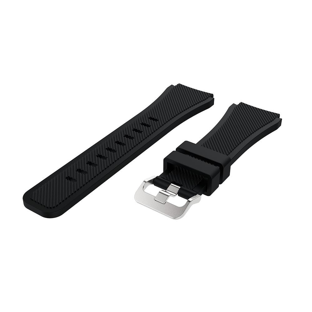 Cinturino in silicone per Samsung Galaxy Watch 46mm, nero