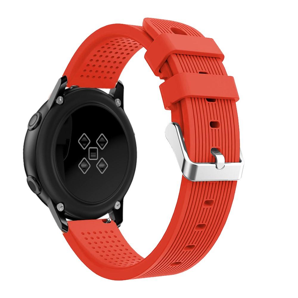 Cinturino in silicone per Samsung Galaxy Watch 42mm/Watch Active, rosso