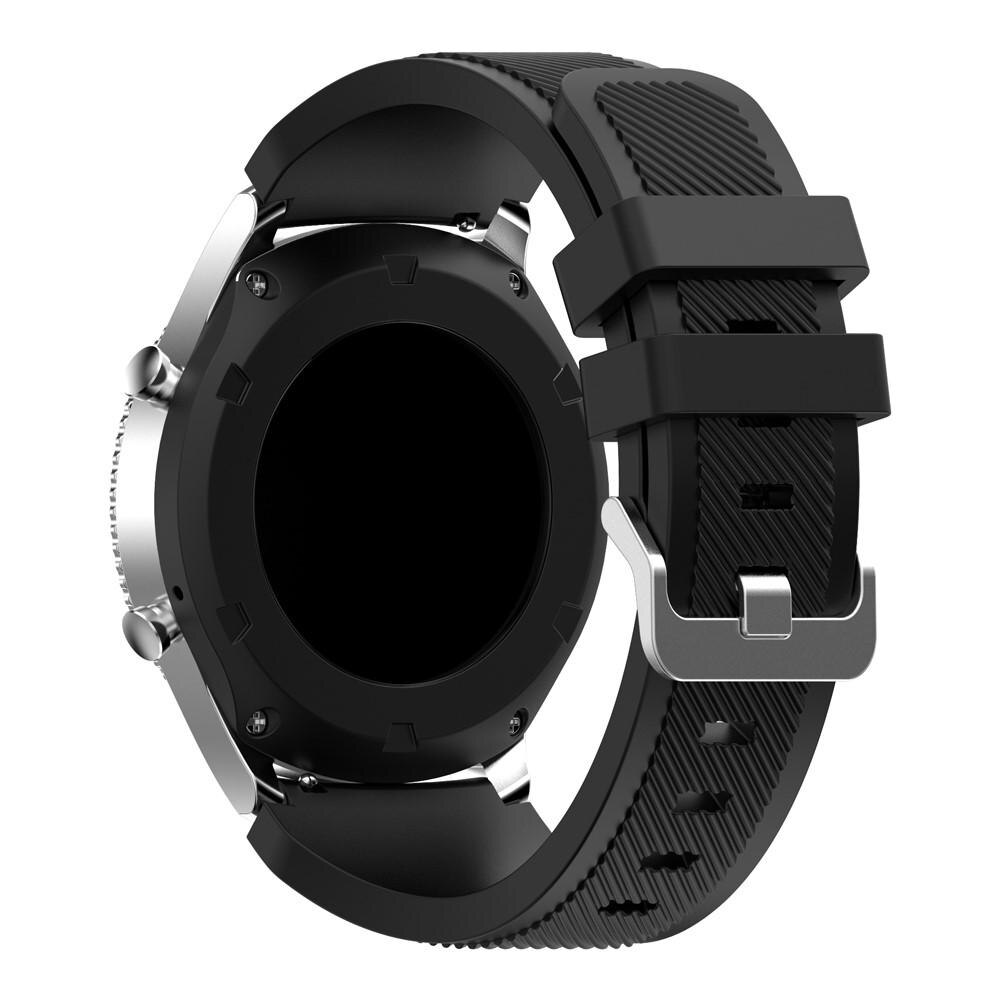 Cinturino in silicone per Samsung Gear S3 Frontier/S3 Classic, nero