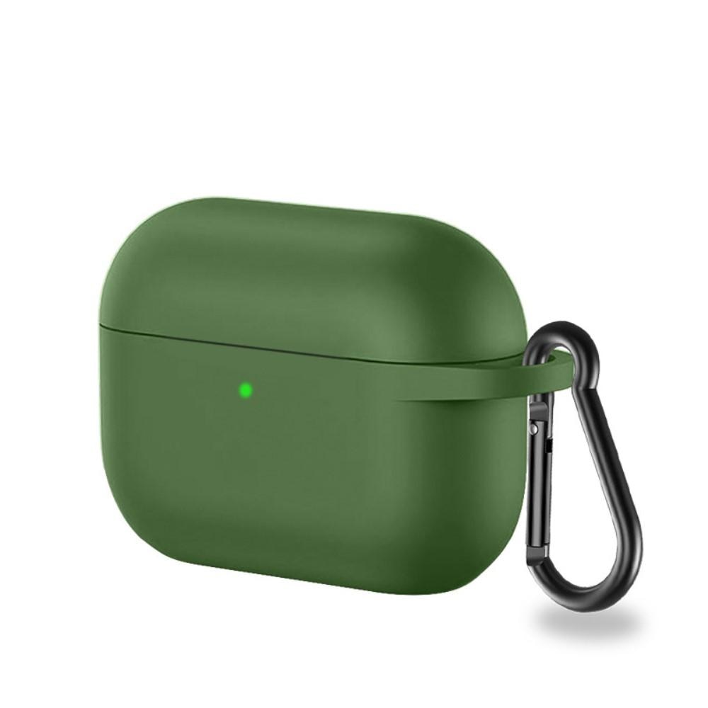 Cover in silicone con moschettone AirPods Pro Verde