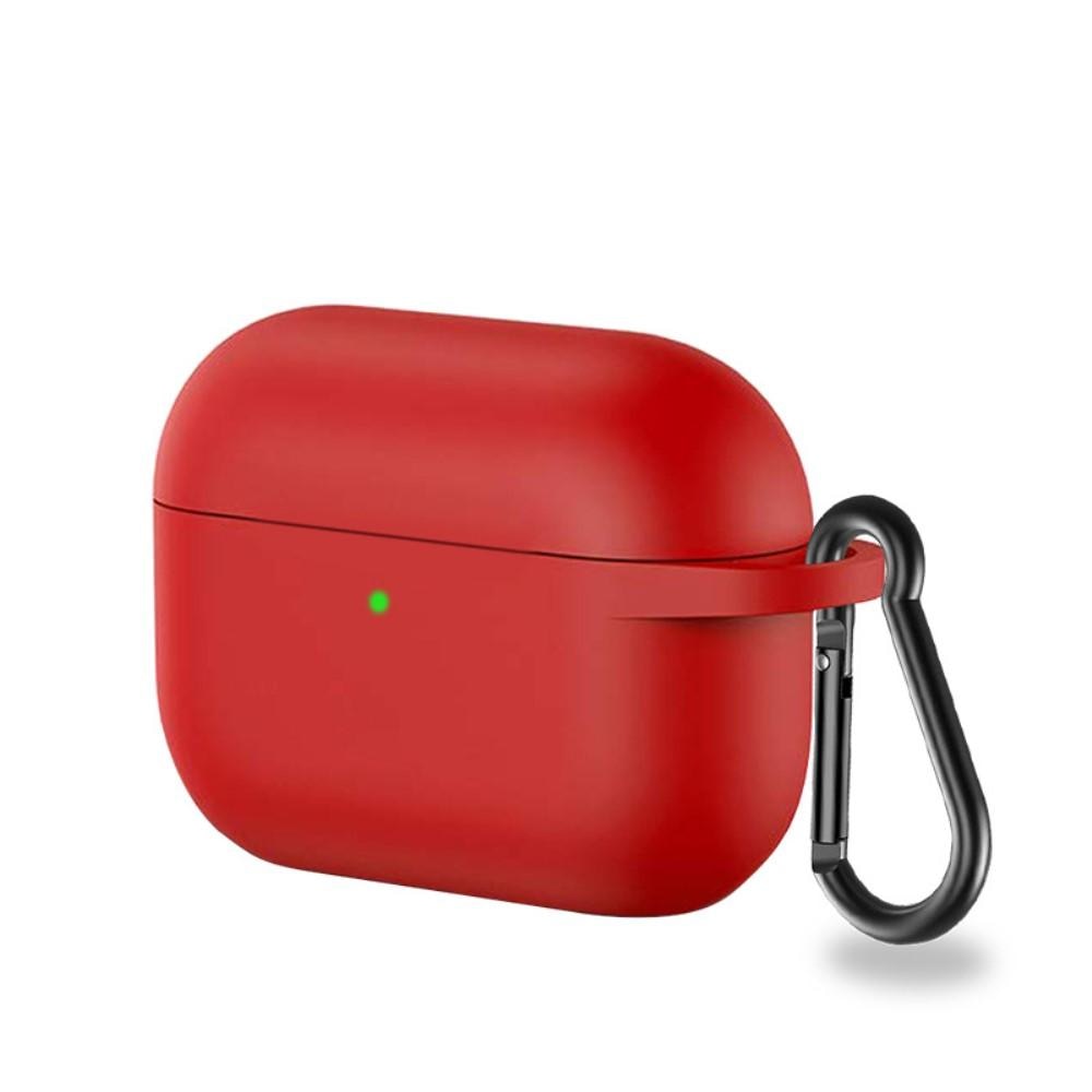 Cover in silicone con moschettone AirPods Pro Rosso