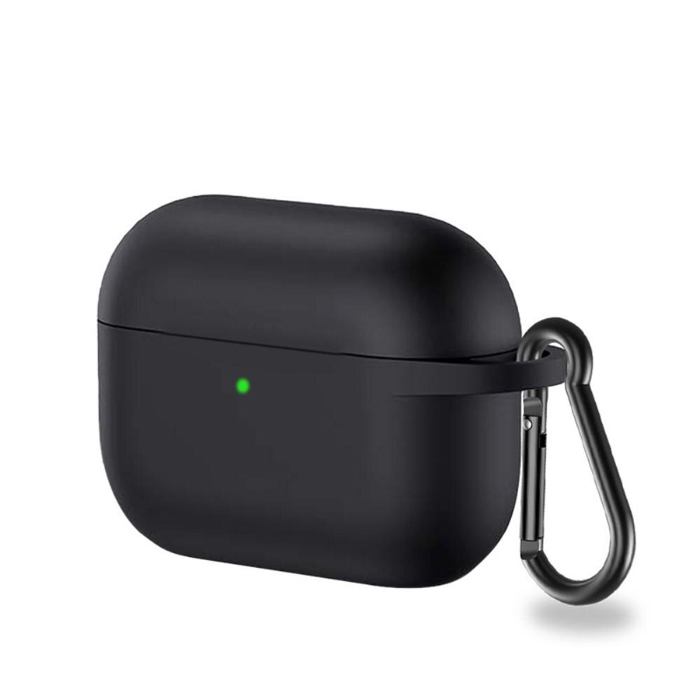 Cover in silicone con moschettone AirPods Pro Nero