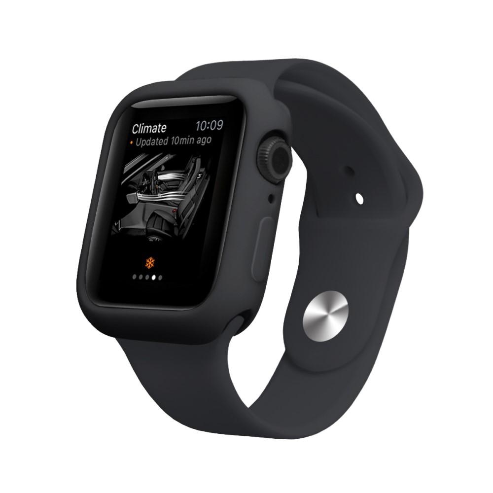 Cover in silicone Apple Watch 44mm nero