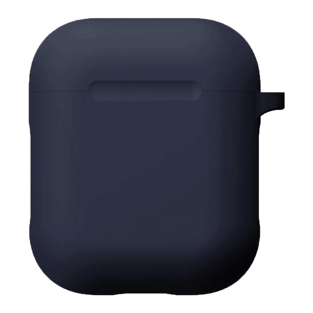 Cover in silicone con moschettone AirPods Blu navy