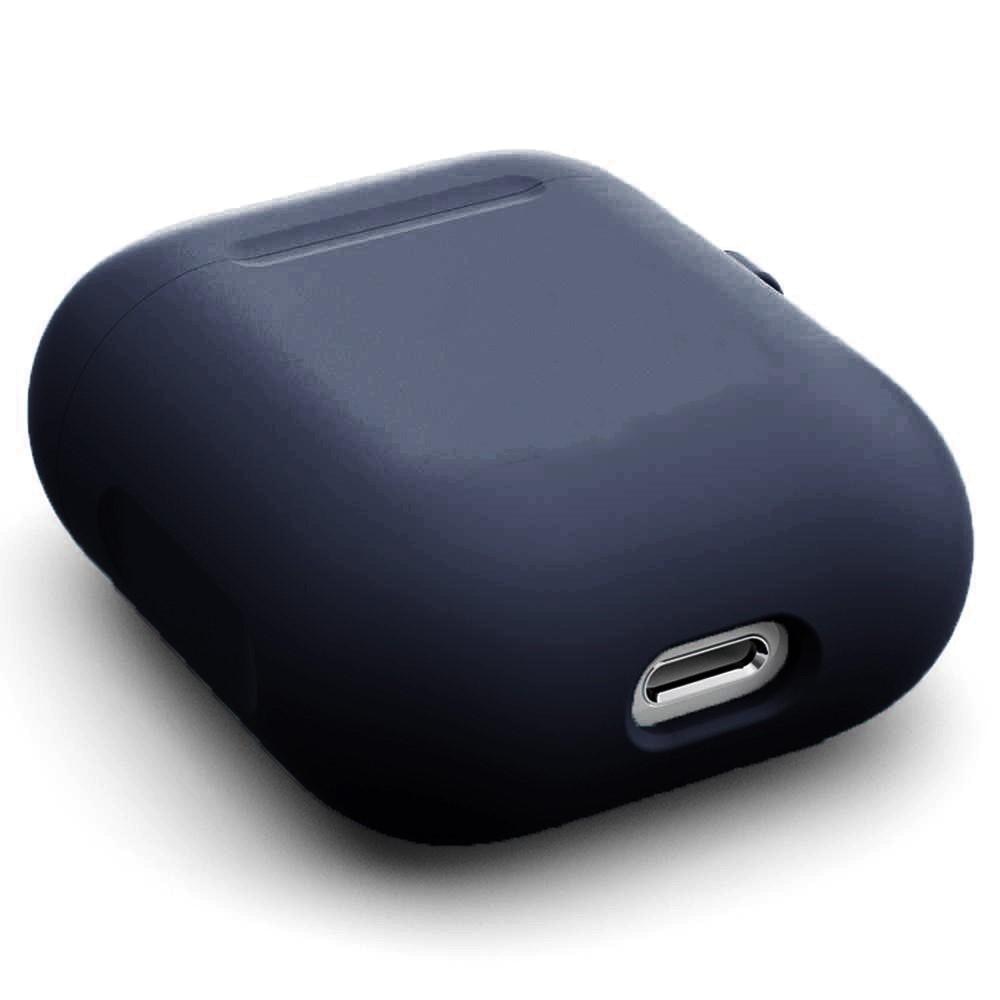 Cover in silicone con moschettone AirPods Blu navy