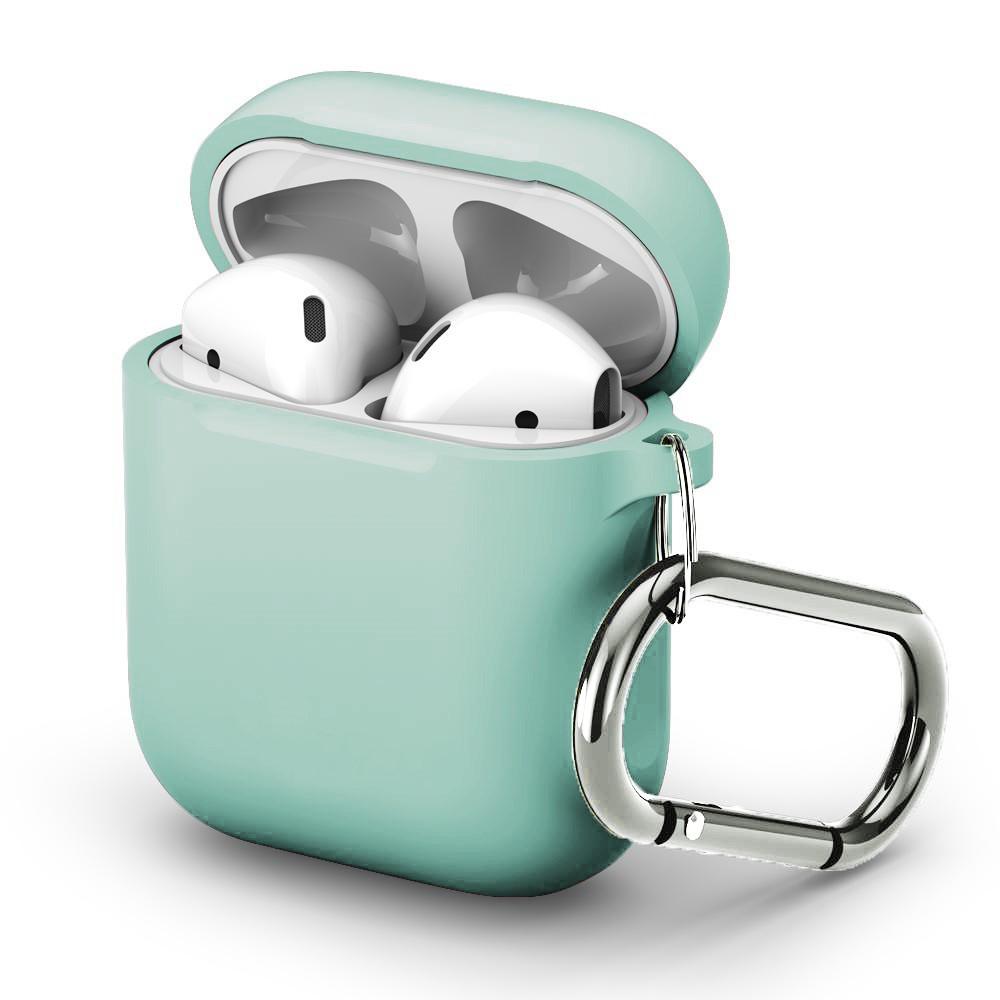 Cover in silicone con moschettone AirPods Blu