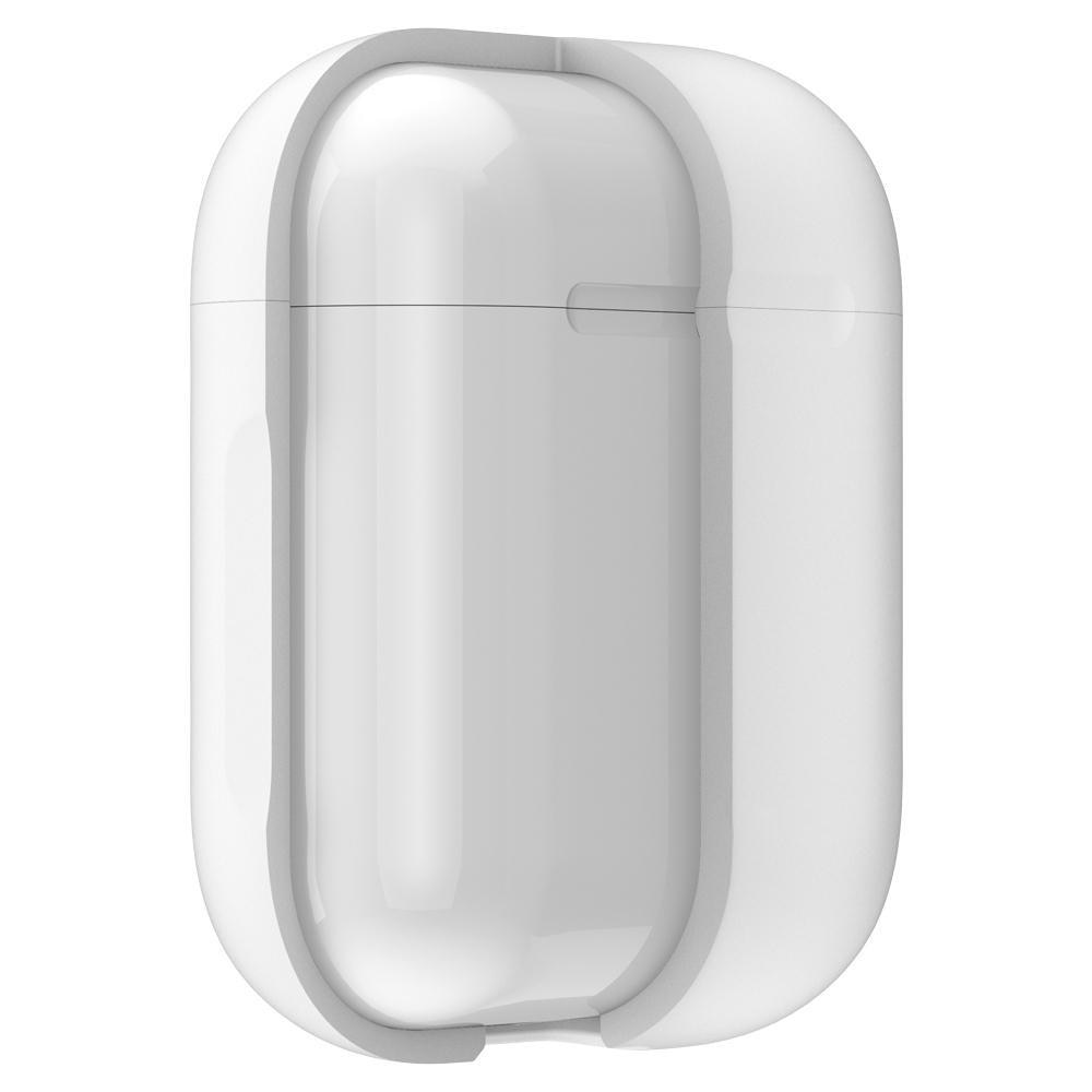 Cover in silicone con moschettone AirPods Bianco