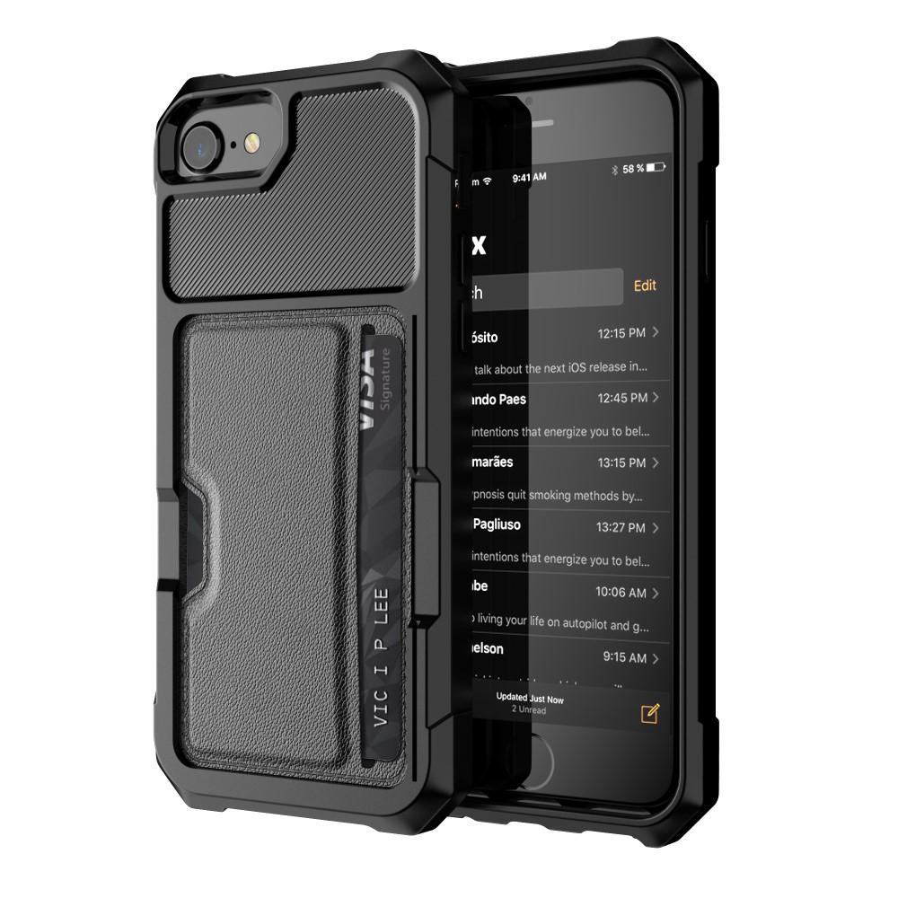 Cover Tough Card Case iPhone 7 nero