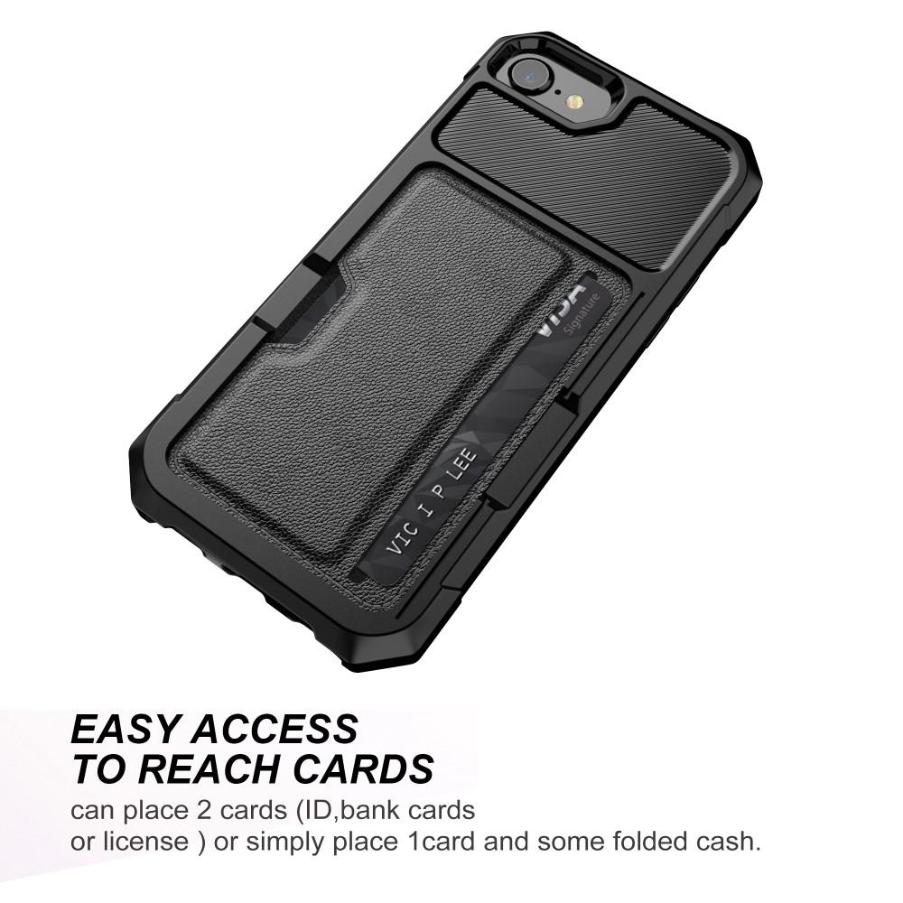 Cover Tough Card Case iPhone 8 nero