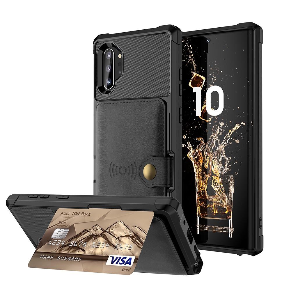 Cover con portacarte Tough Multi-slot Samsung Galaxy Note 10 Plus Nero