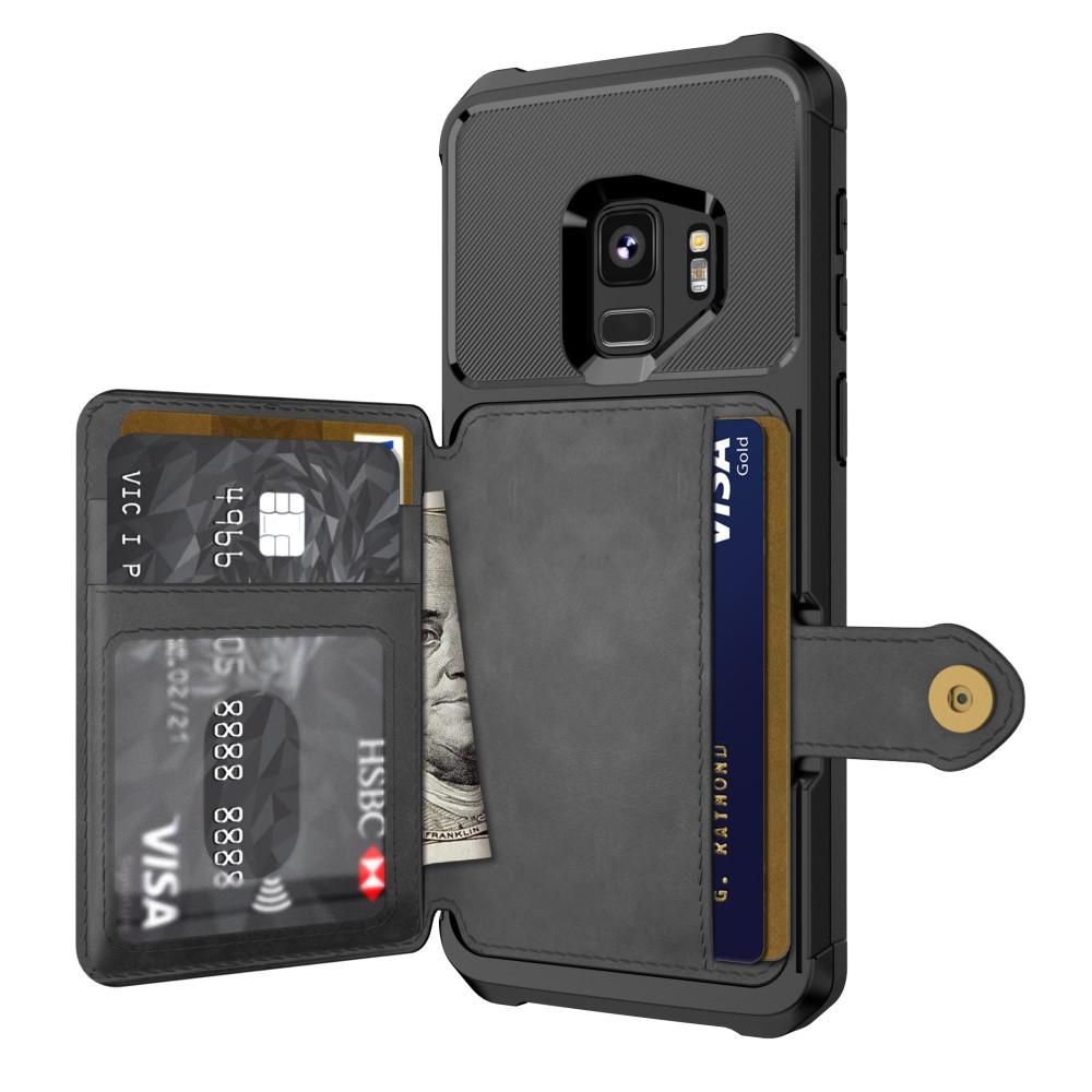 Cover con portacarte Tough Multi-slot Samsung Galaxy S9 Nero