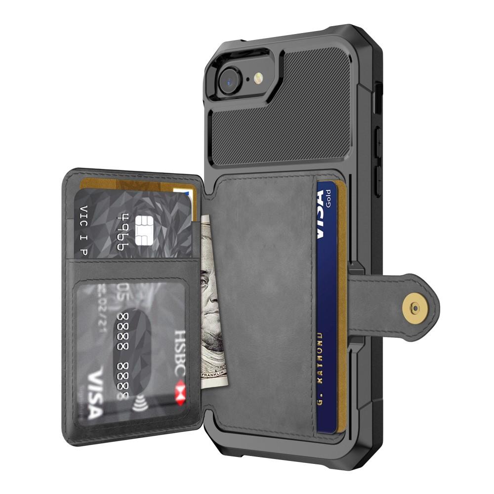 Cover con portacarte Tough Multi-slot iPhone 6/6s nero