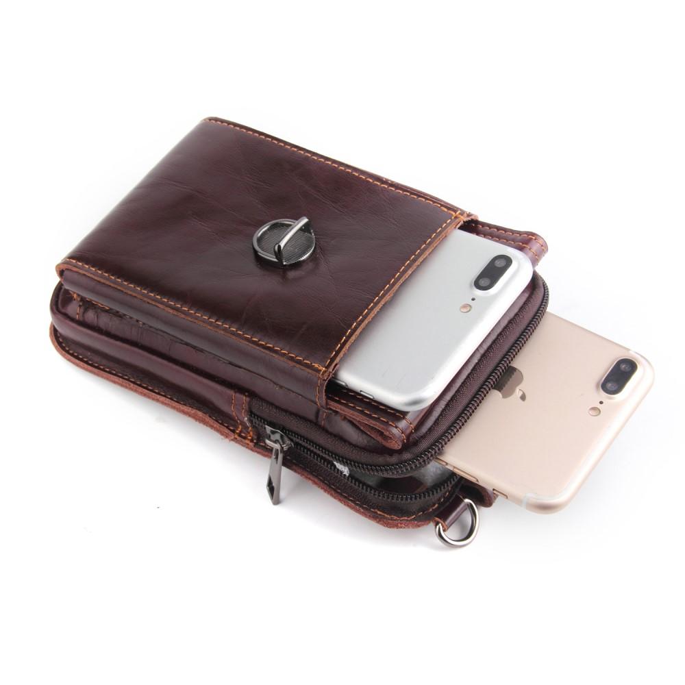 Borsa per cellulare Vintage Marrone